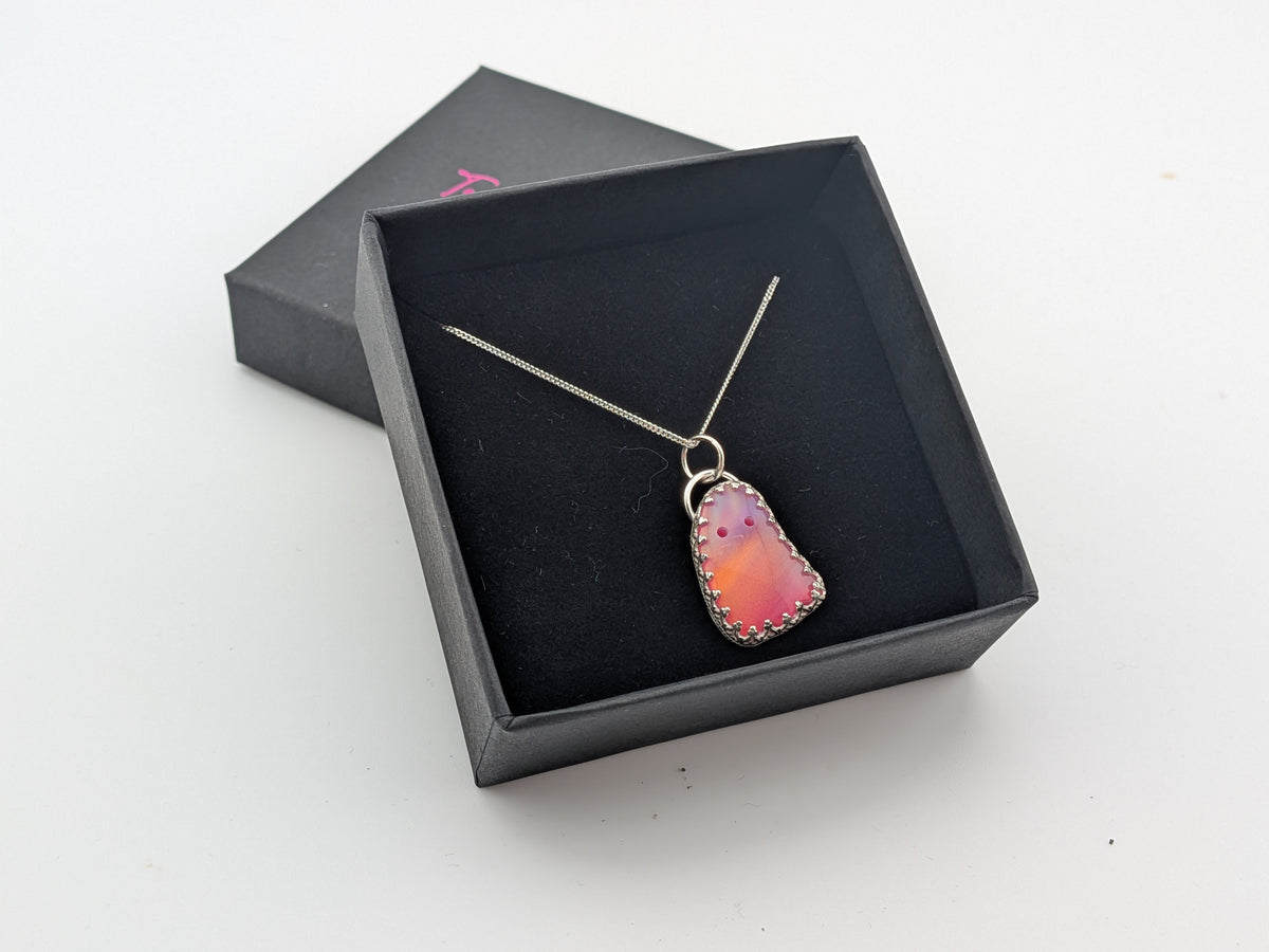Iridescent Aurora Opal Ghost Pendant