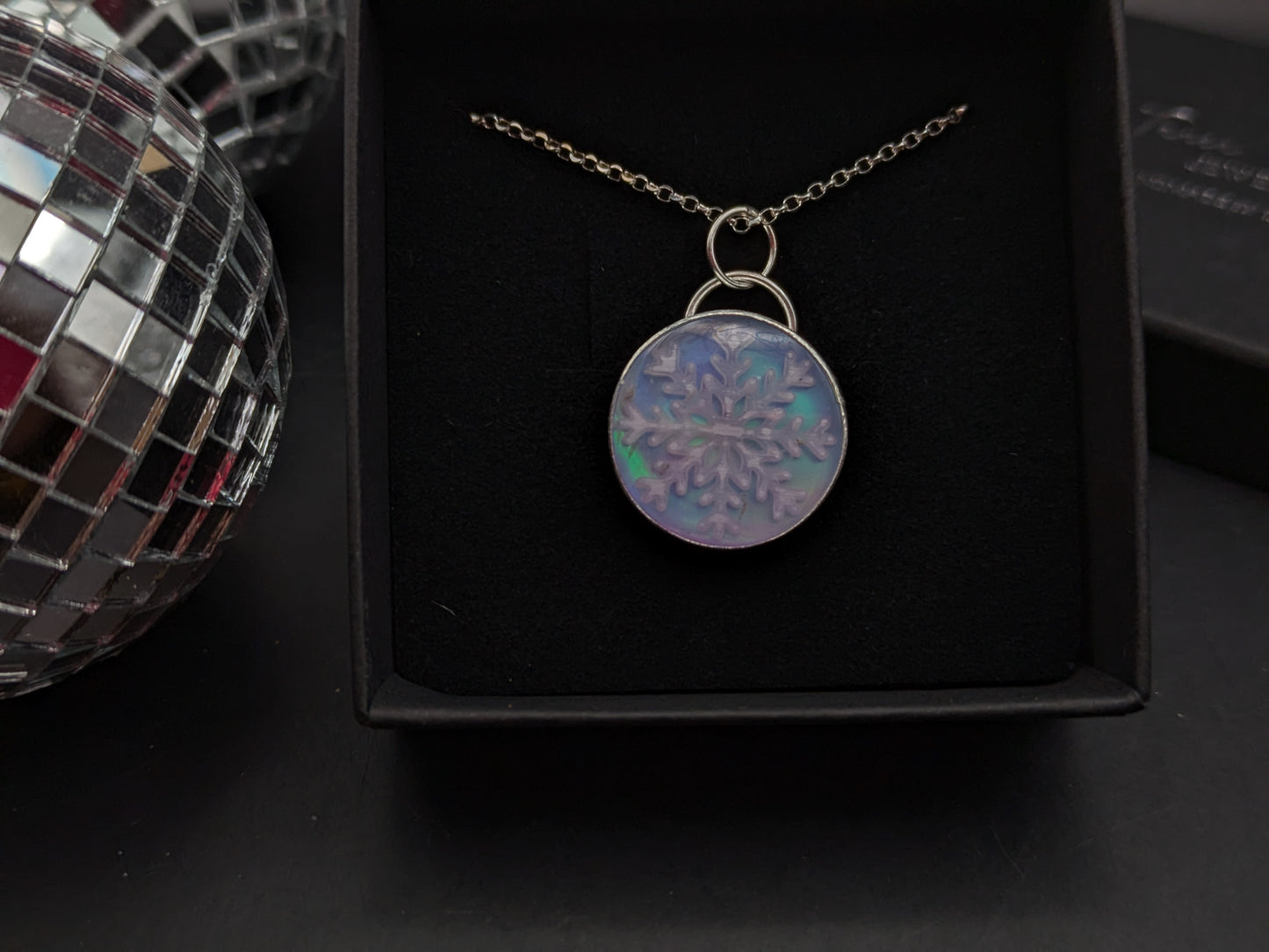 Aurora Opal Snowflake Pendant