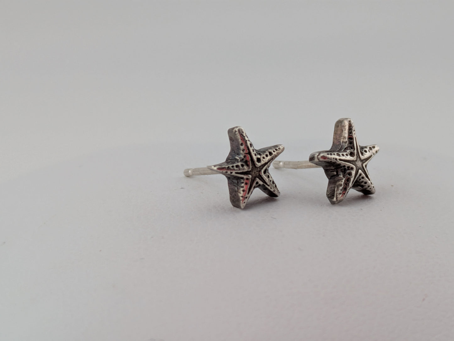 Sterling Silver Starfish Studs