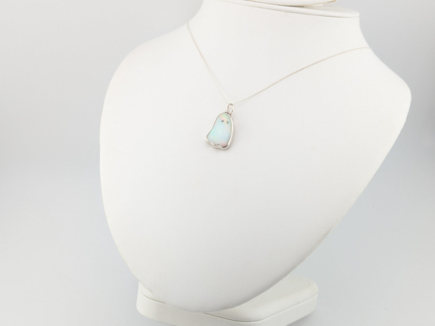 Aurora Opal Ghost Pendant