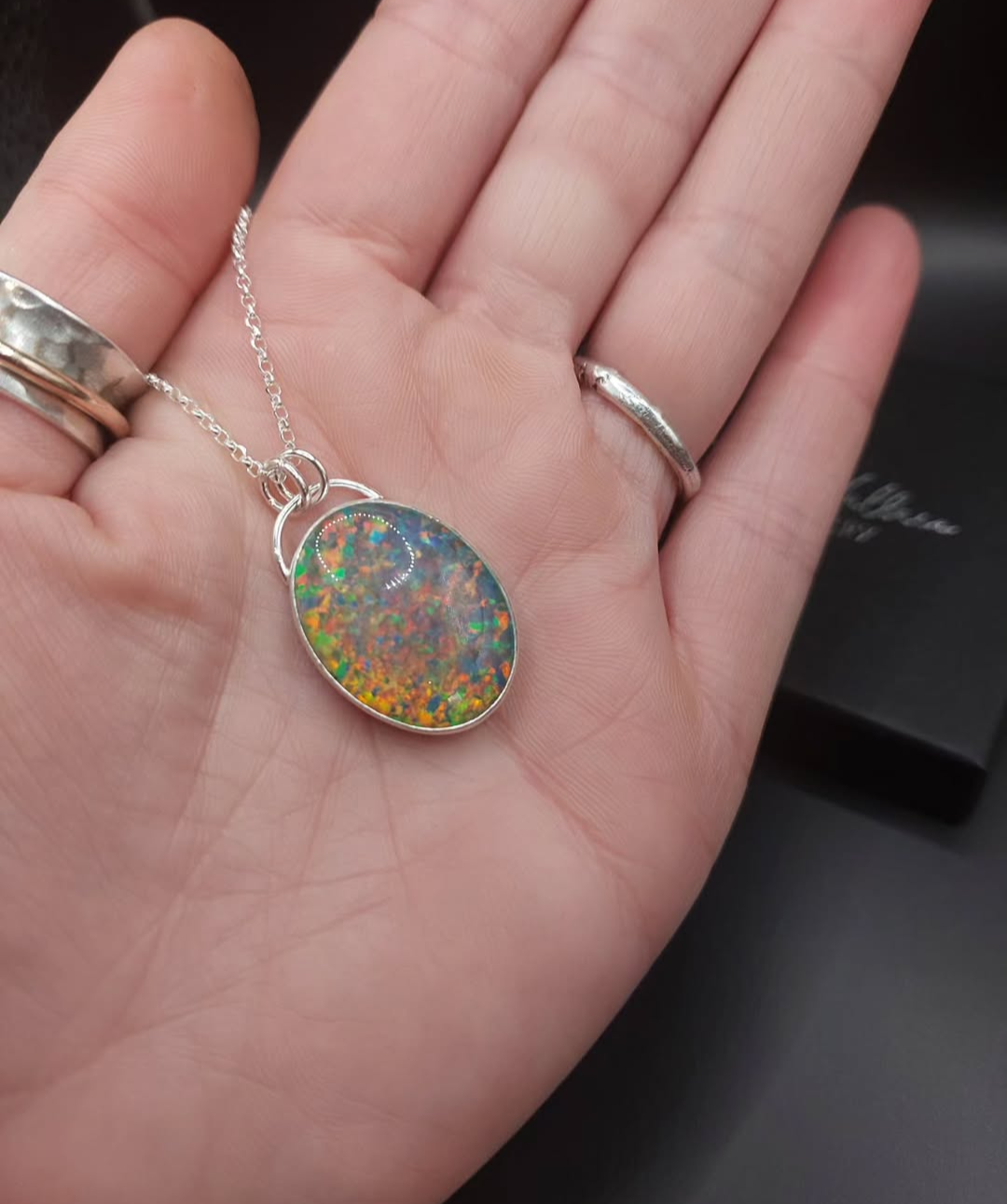 Bello Opal Sterling Silver Pendant