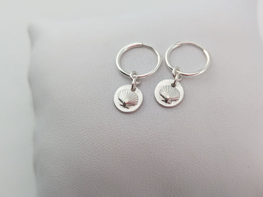 Sea Shell Drop Hoops
