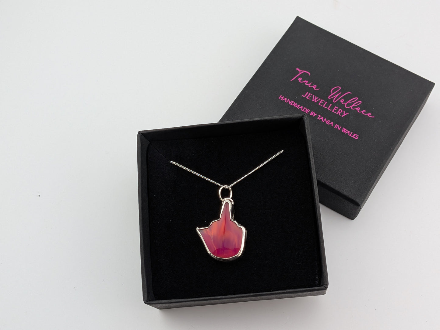 Aurora Opal Middle Finger Pendant