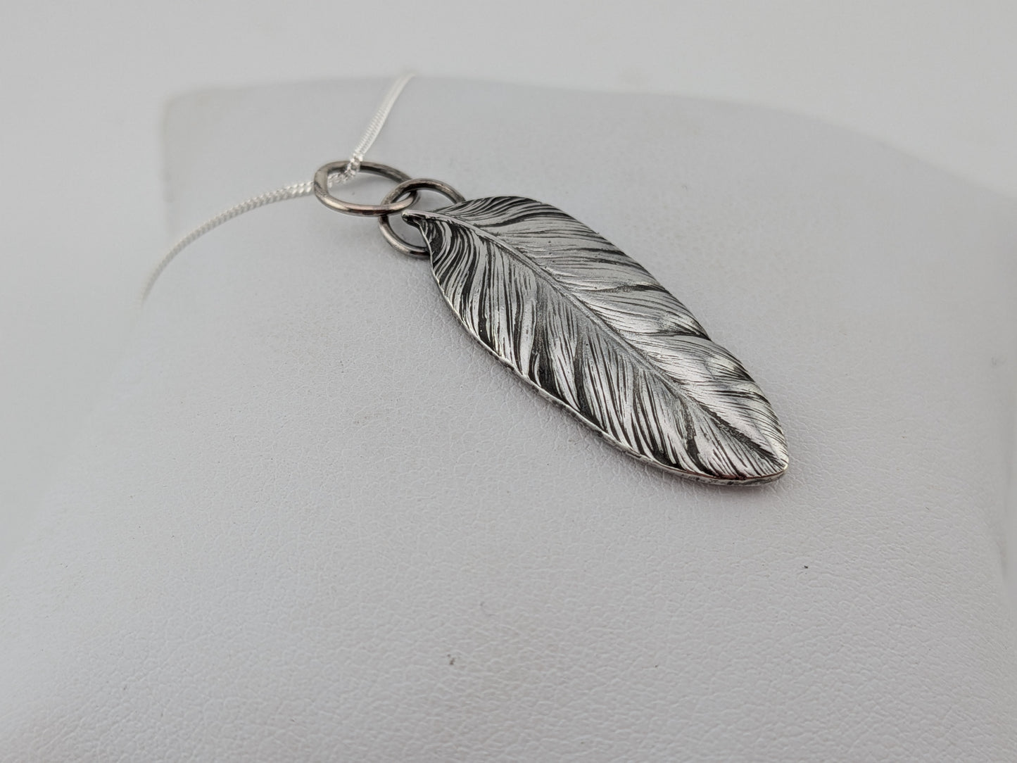 Sterling Silver Feather Pendant