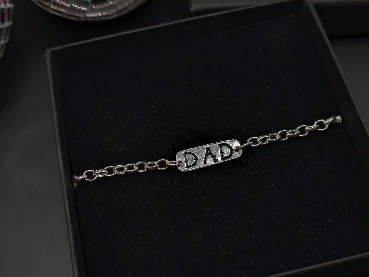 'DAD' Silver Bracelet