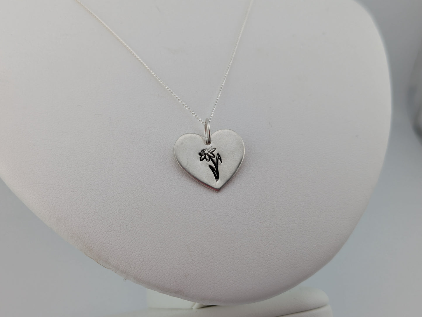 Daffodil Heart Pendant