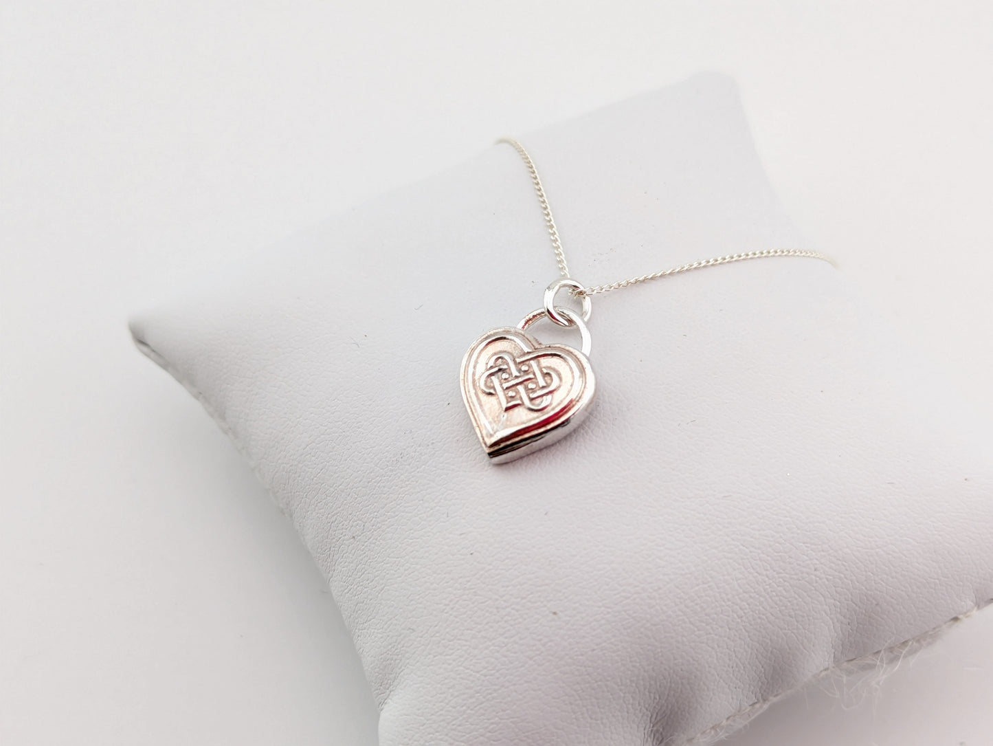Celtic Heart Sterling Silver Pendant