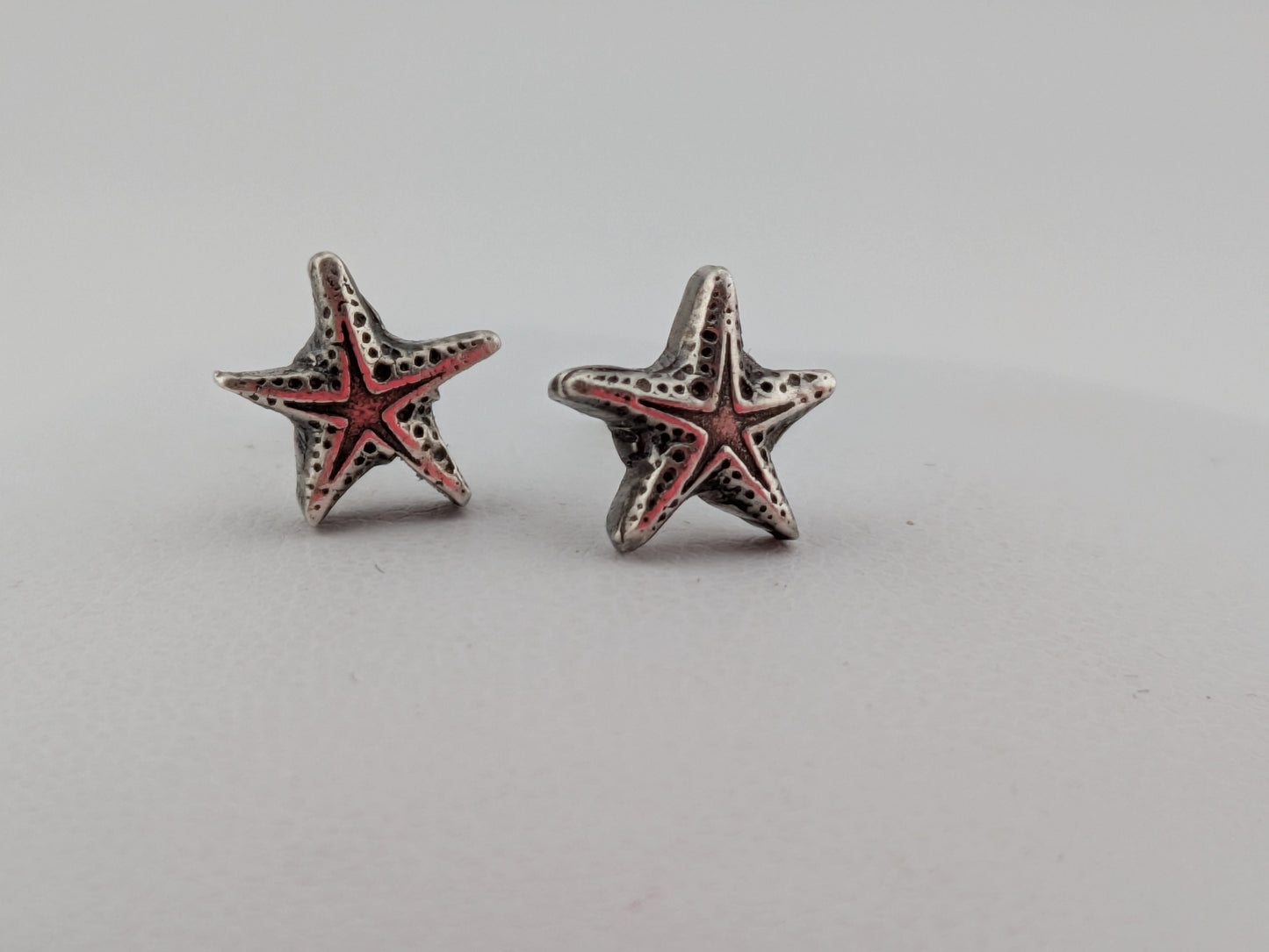 Sterling Silver Starfish Studs