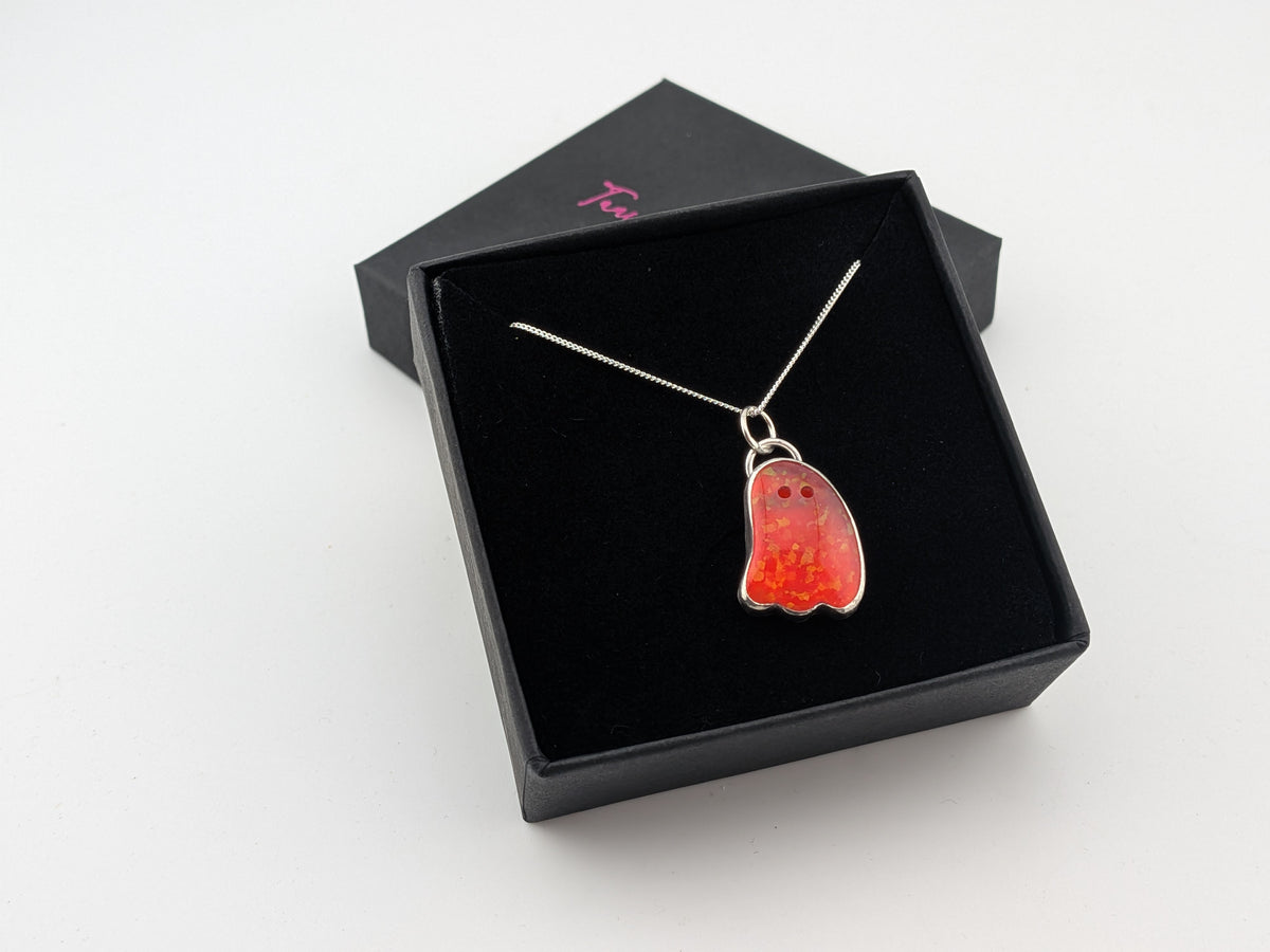 Glitter Opal Ghost Pendant