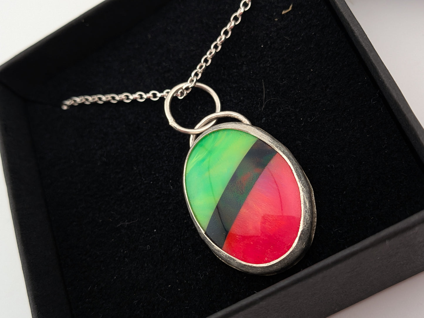 Neon Synthetic Opal Pendant