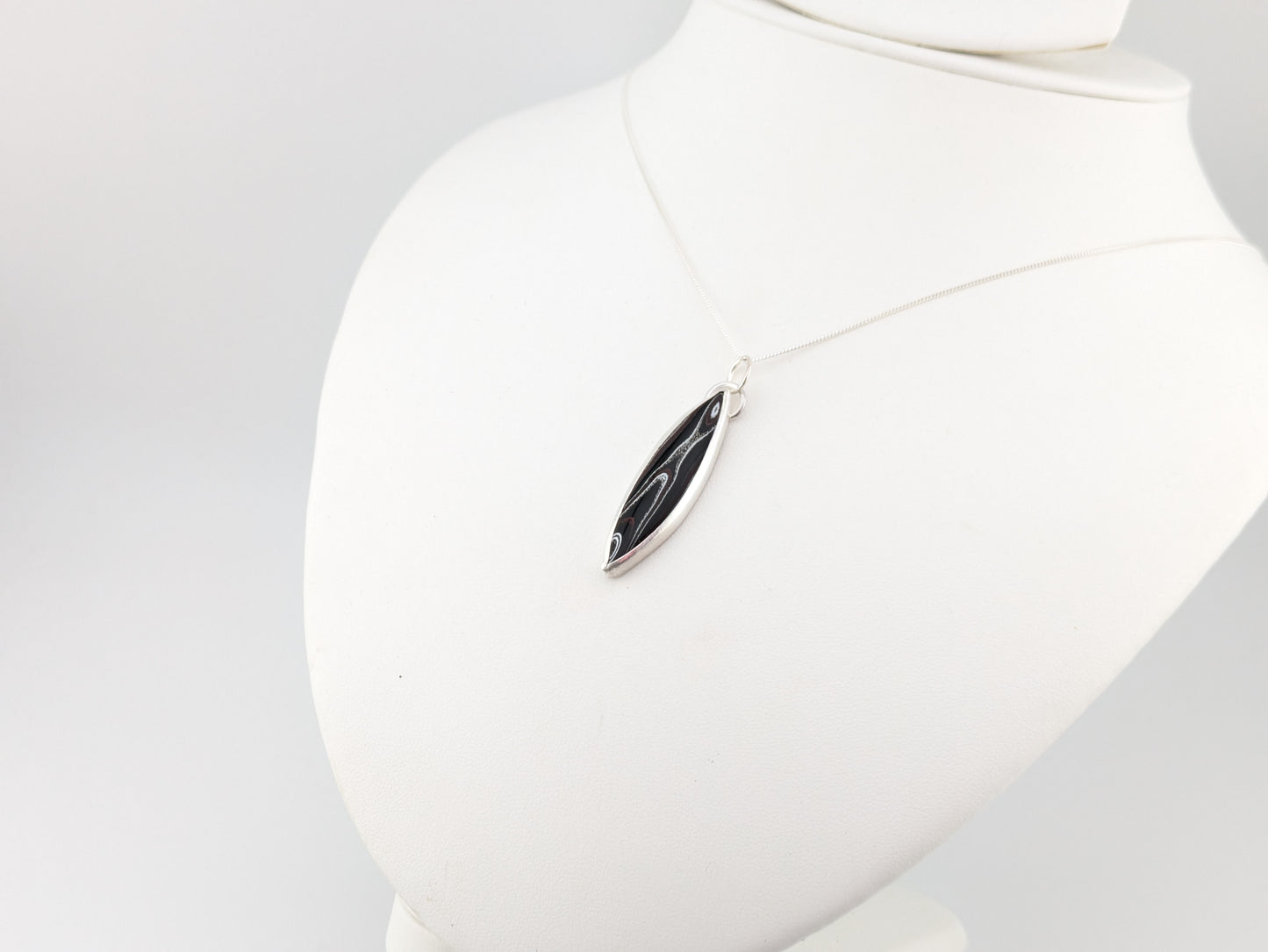 Marquise Fordite Pendant