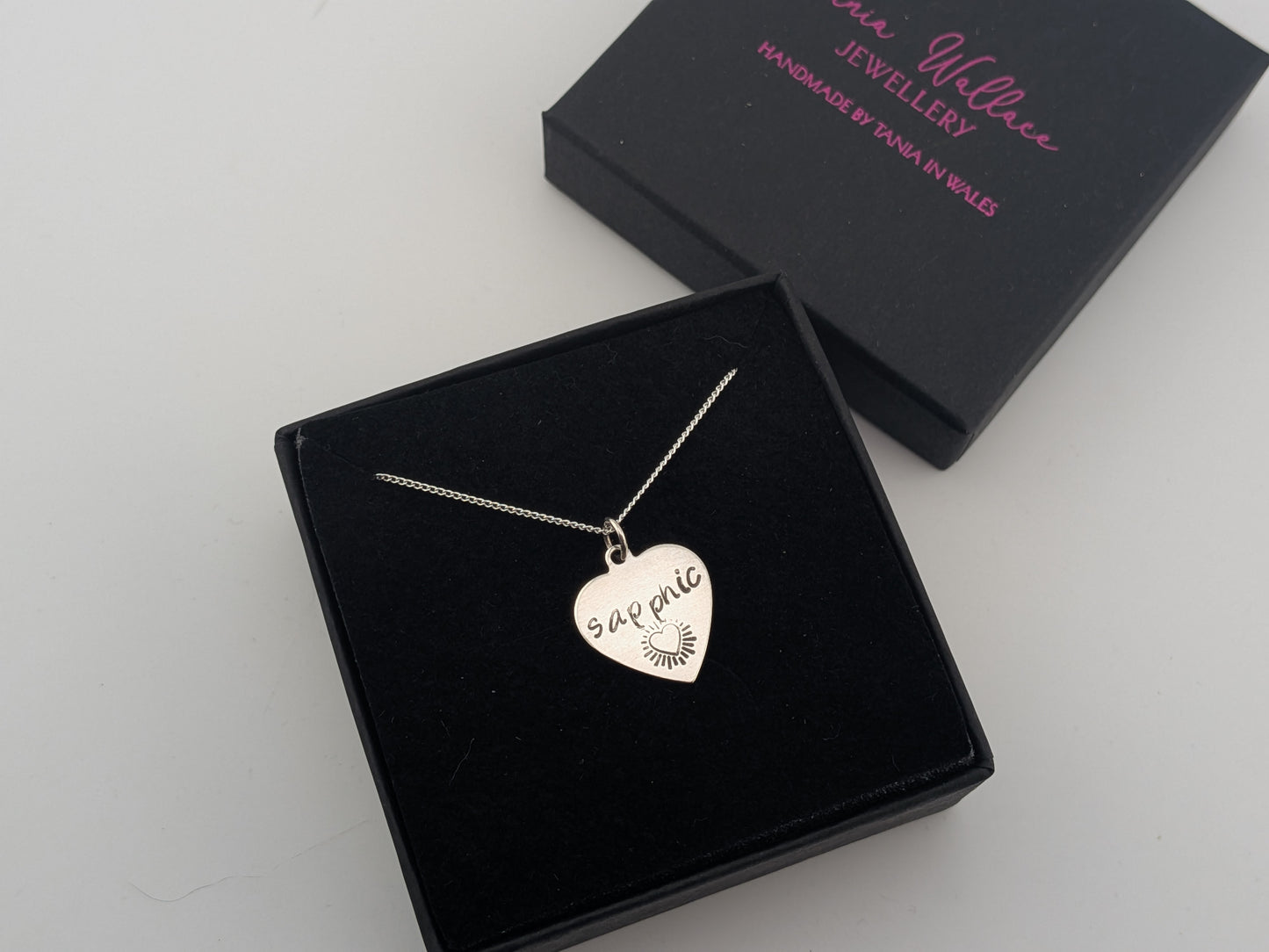 Sapphic Heart Pendant