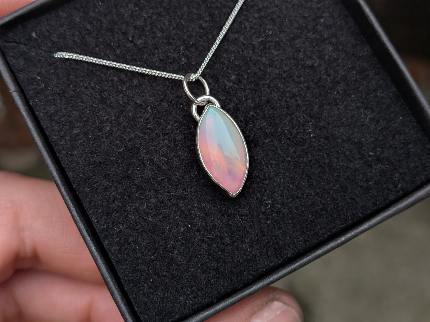 Small Aurora Opal Pendant