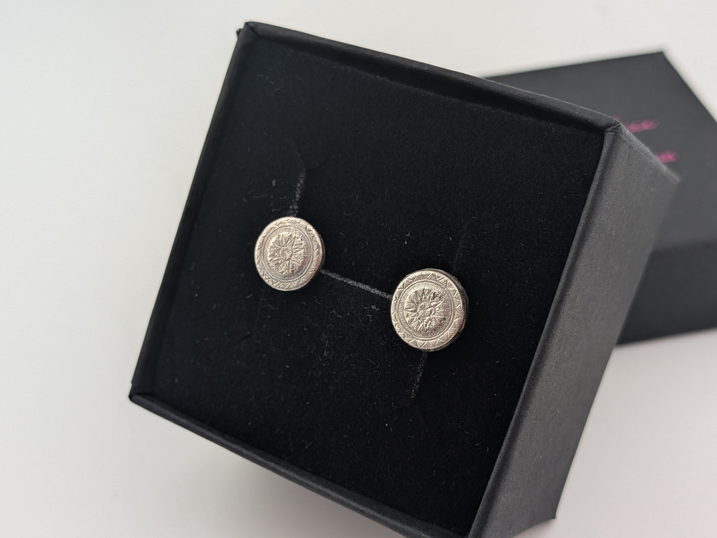 Rustic Aztec Sun Studs