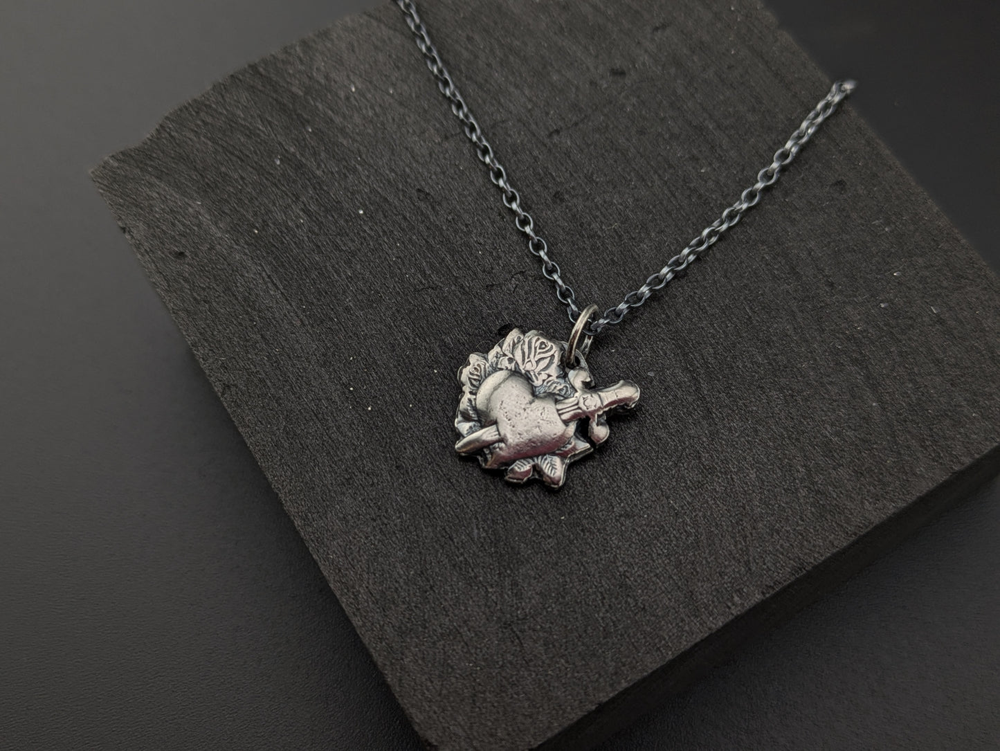 Heart and Dagger Pendant