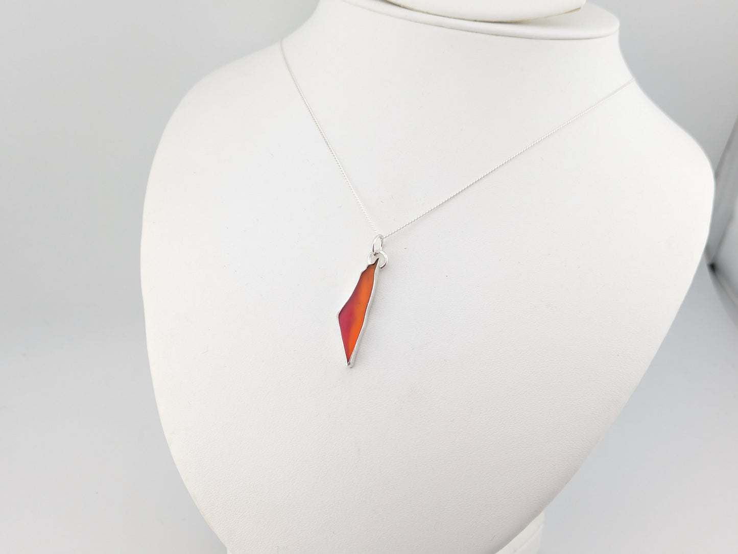 Palestine Map Aurora Opal Pendant *pre-order