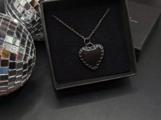 Pool Ball Heart Pendant