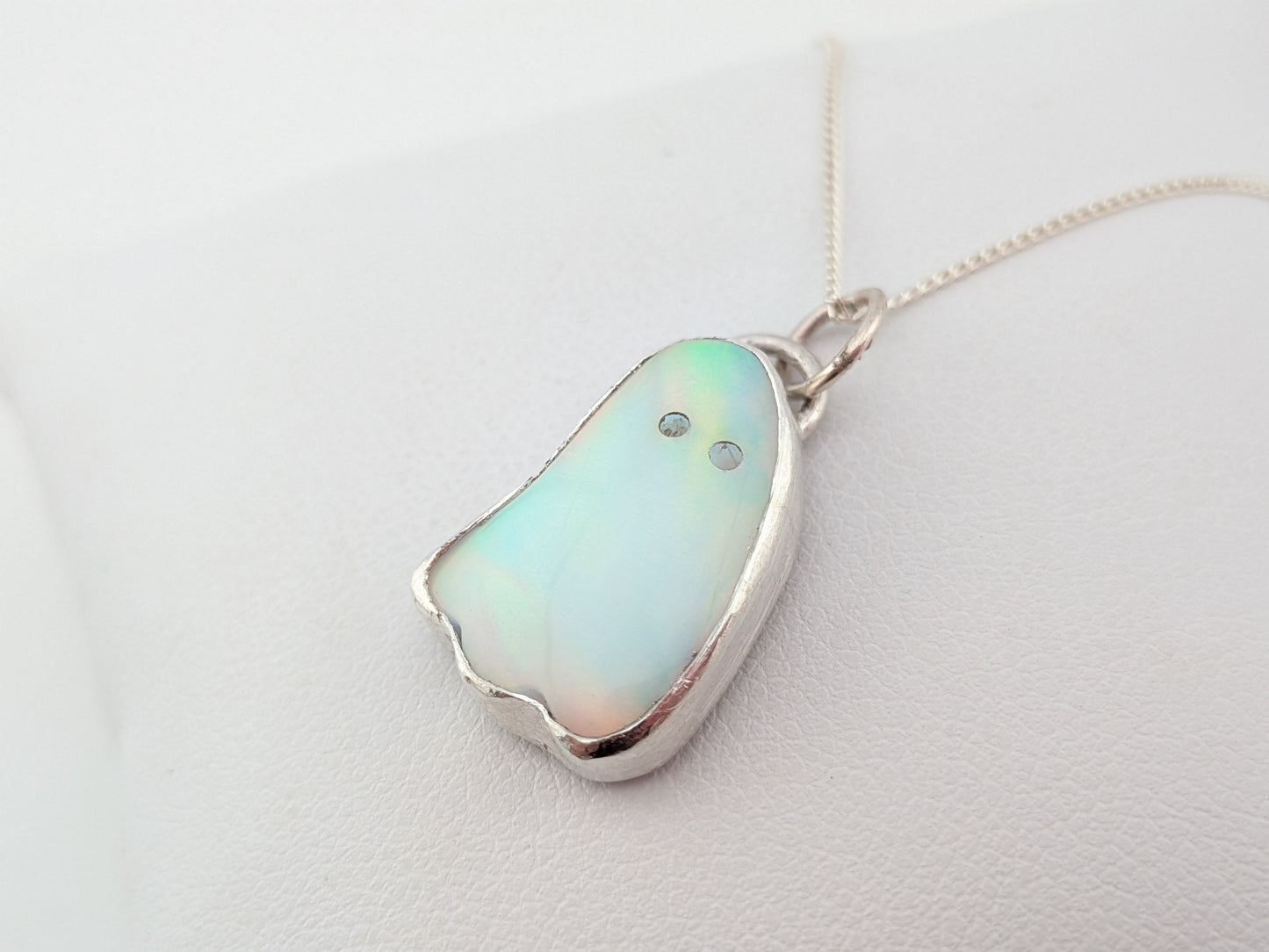Aurora Opal Ghost Pendant