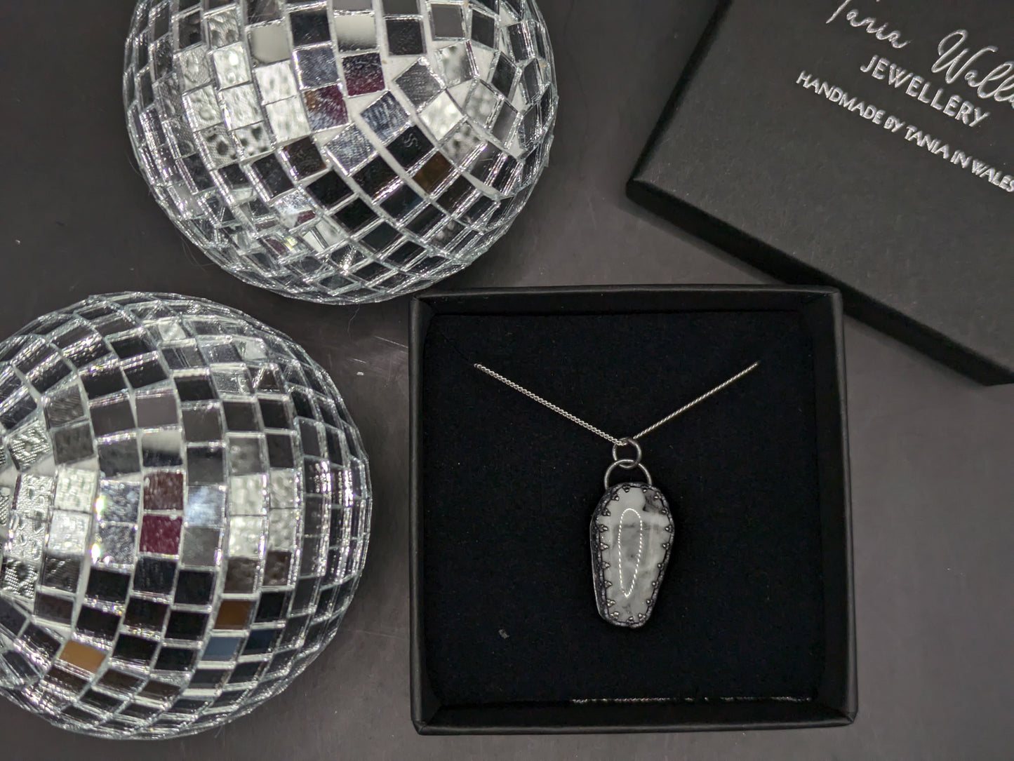 Tombstone Look Coffin Pendant