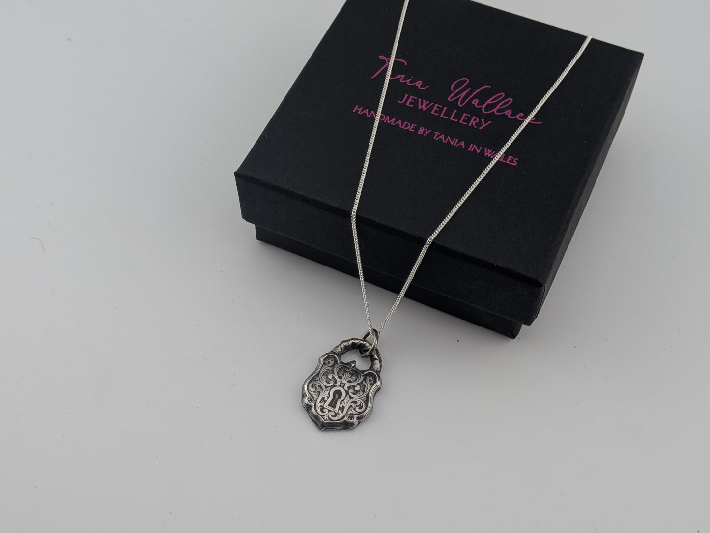 Ornate Padlock Style Pendant