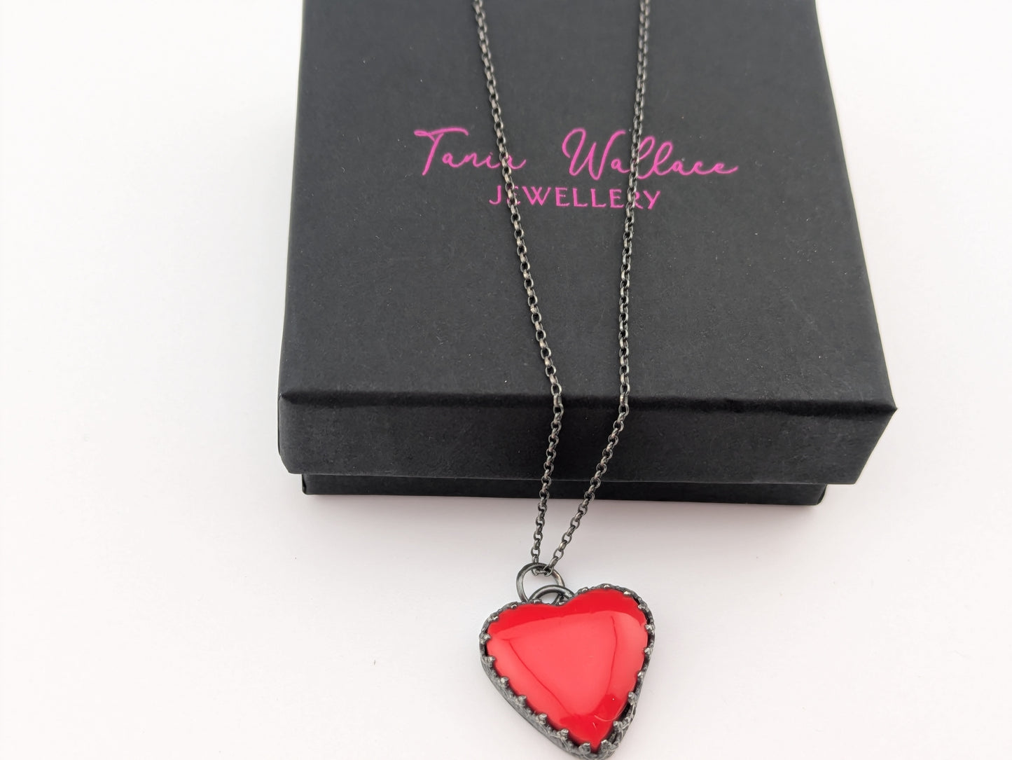Red Pool Ball Heart Pendant
