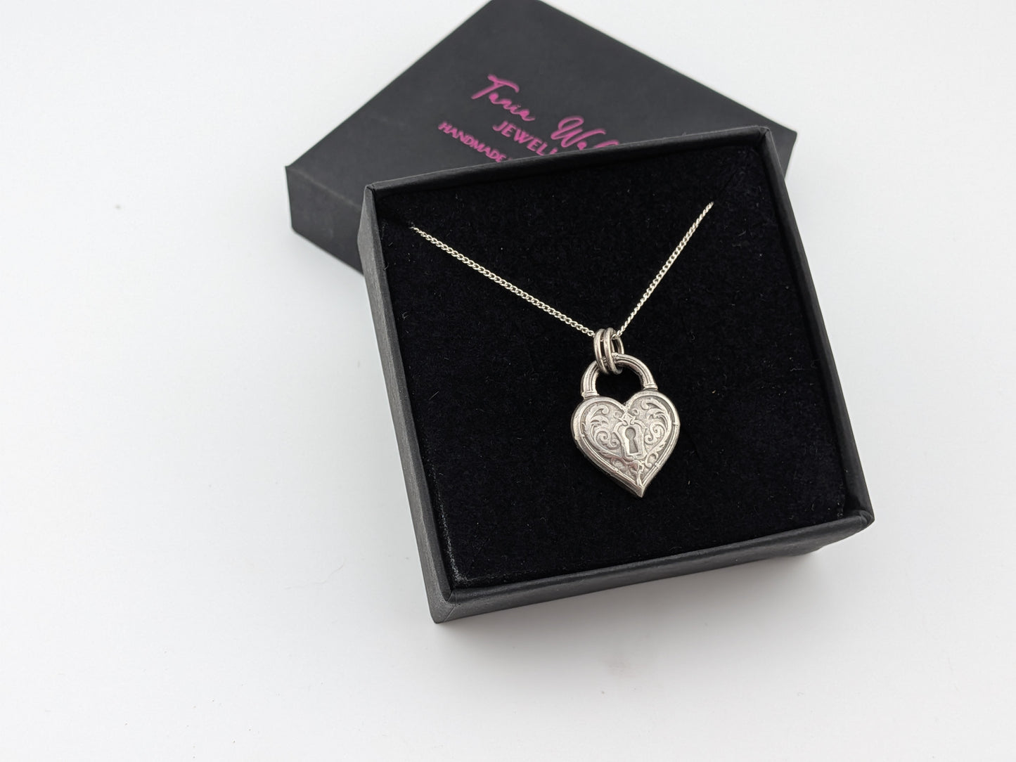 Heart Shaped Padlock Pendant