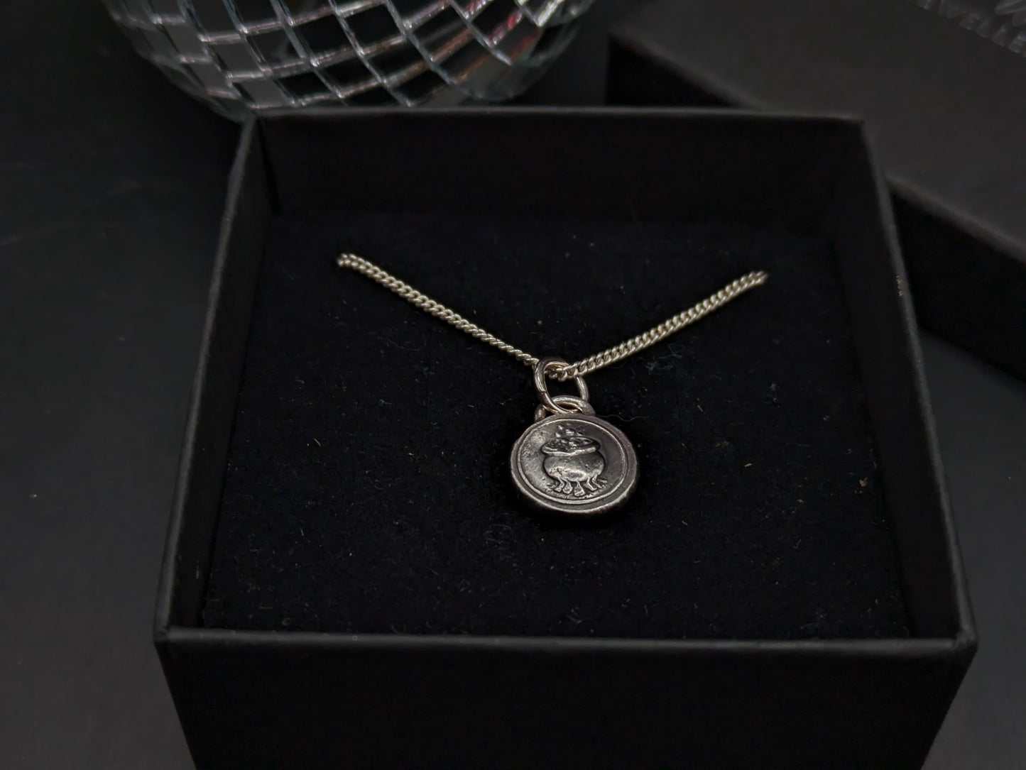 Bubbling Cauldron Pendant on Chain