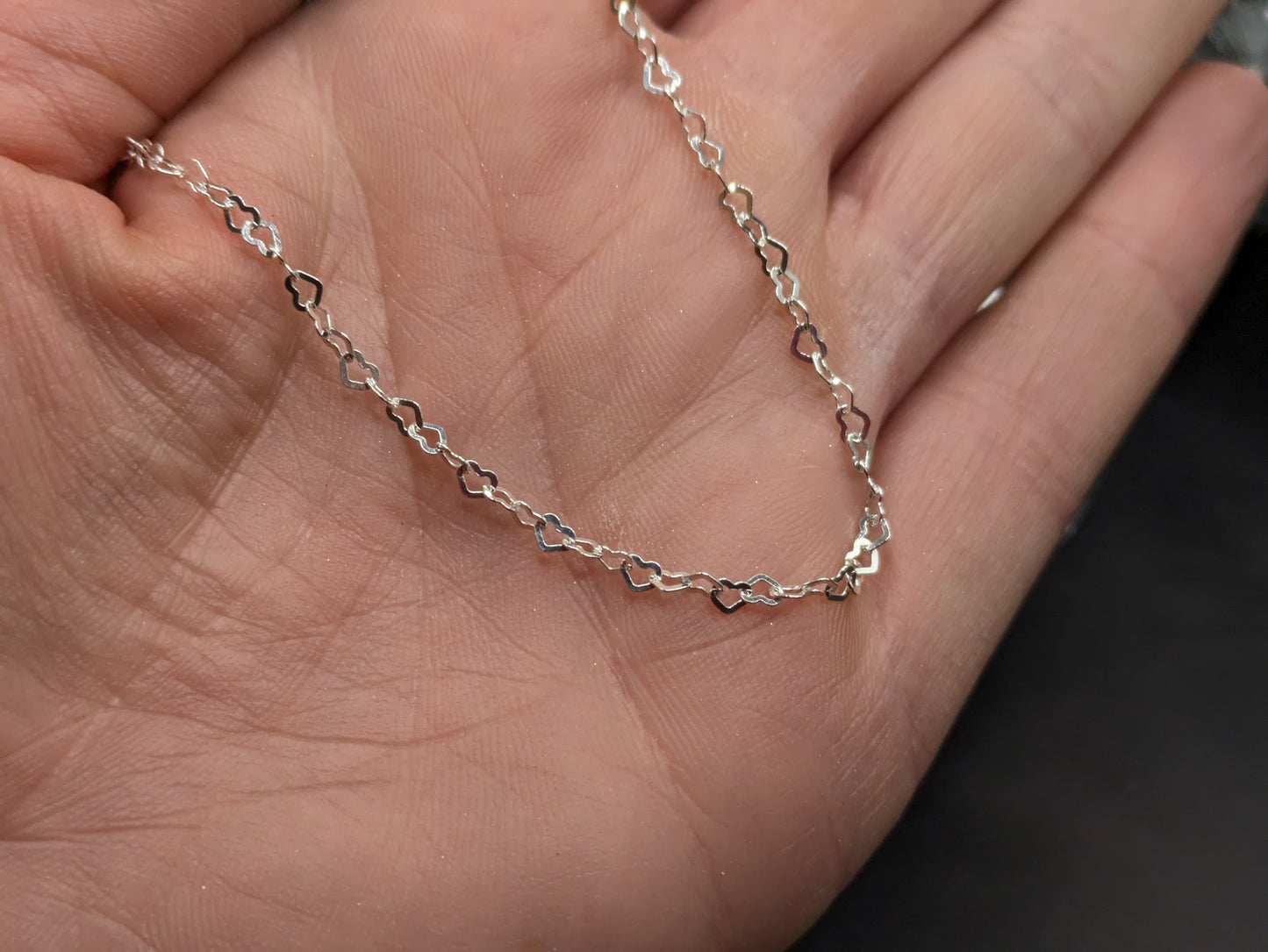 16" Mini Heart Link Chain