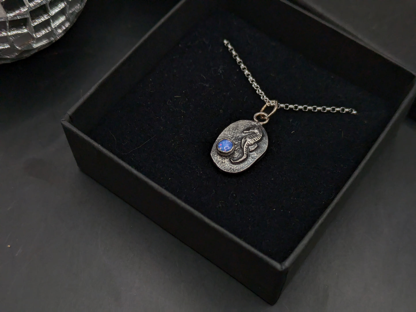 Seahorse and Opal Necklace