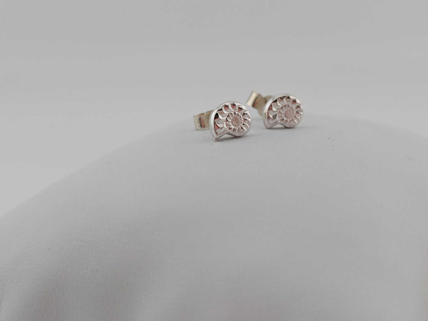 Sterling Silver Ammonite Studs