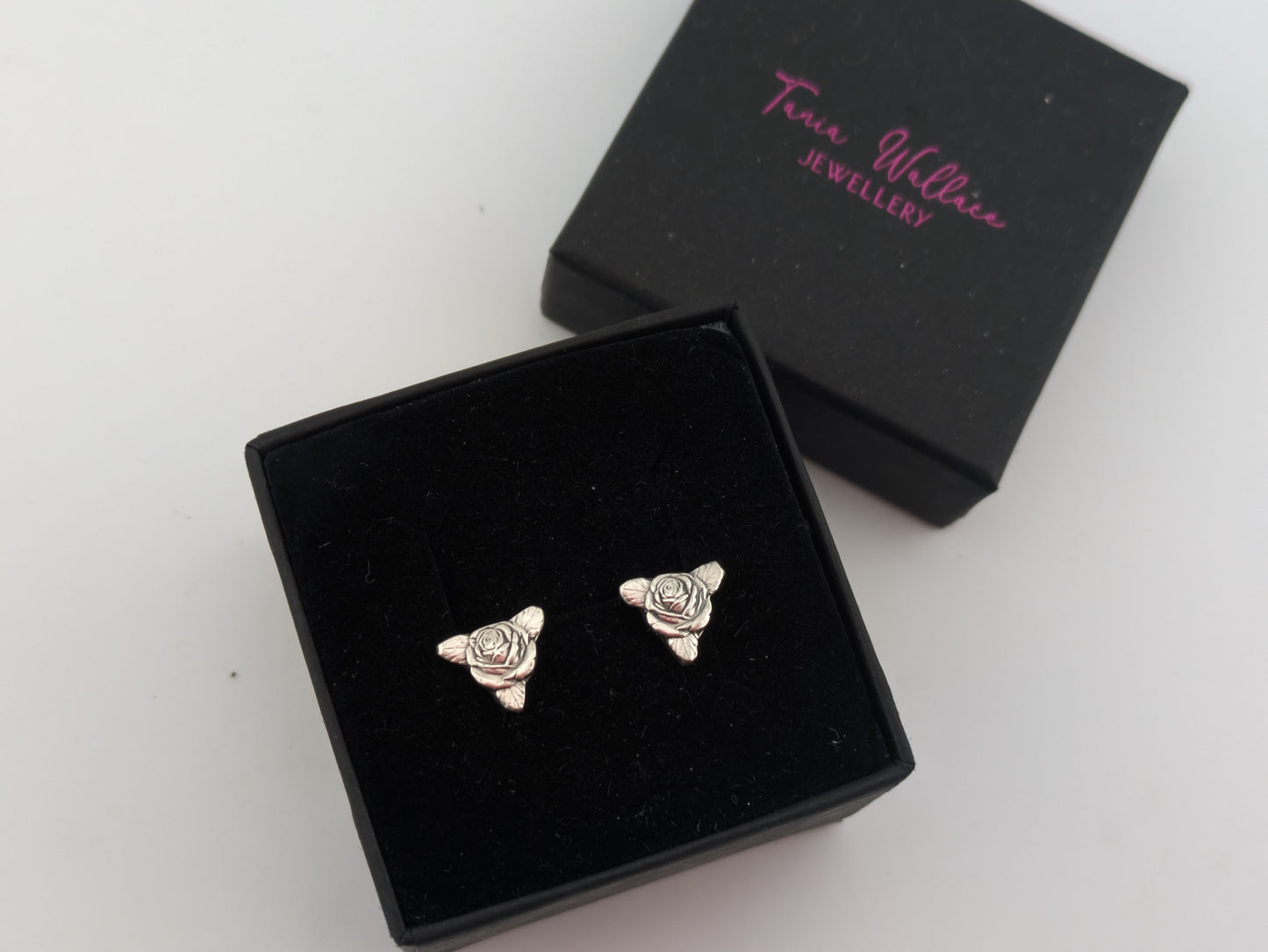 Rose and Leaf Studs