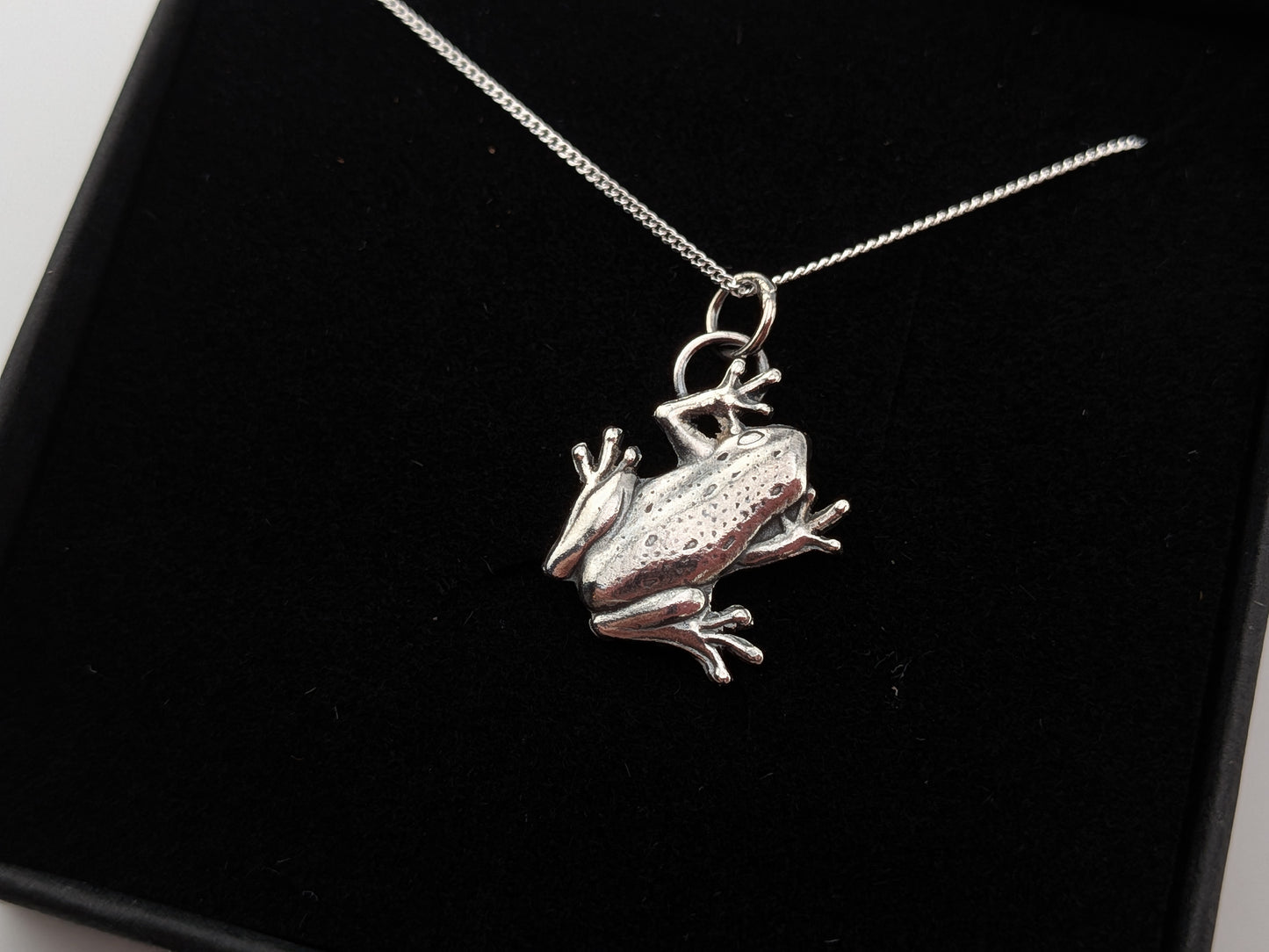 Sterling Silver Frog Pendant