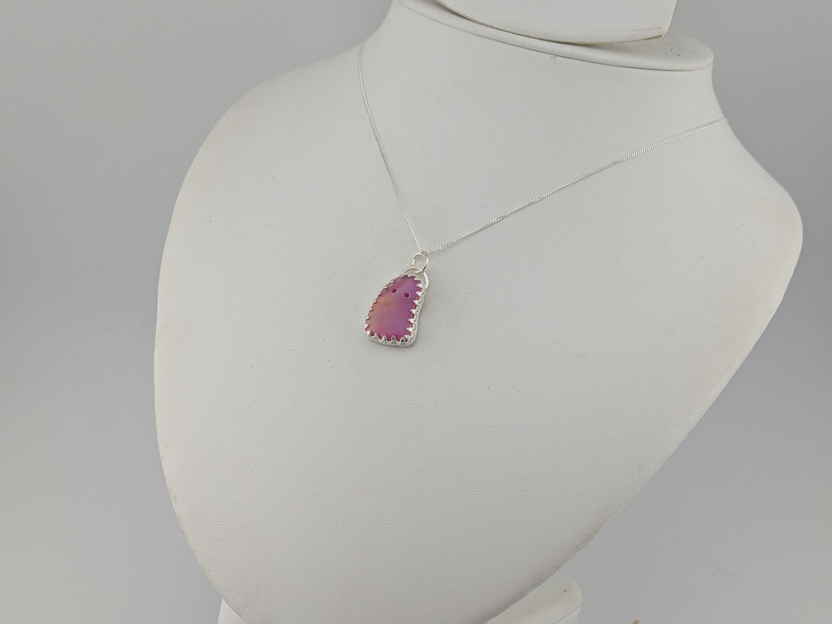 Iridescent Aurora Opal Ghost Pendant