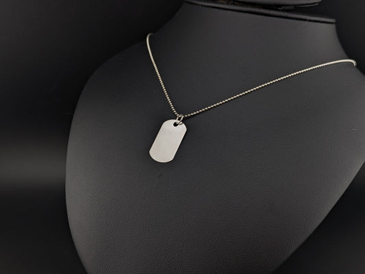 Sterling Silver Dog Tag