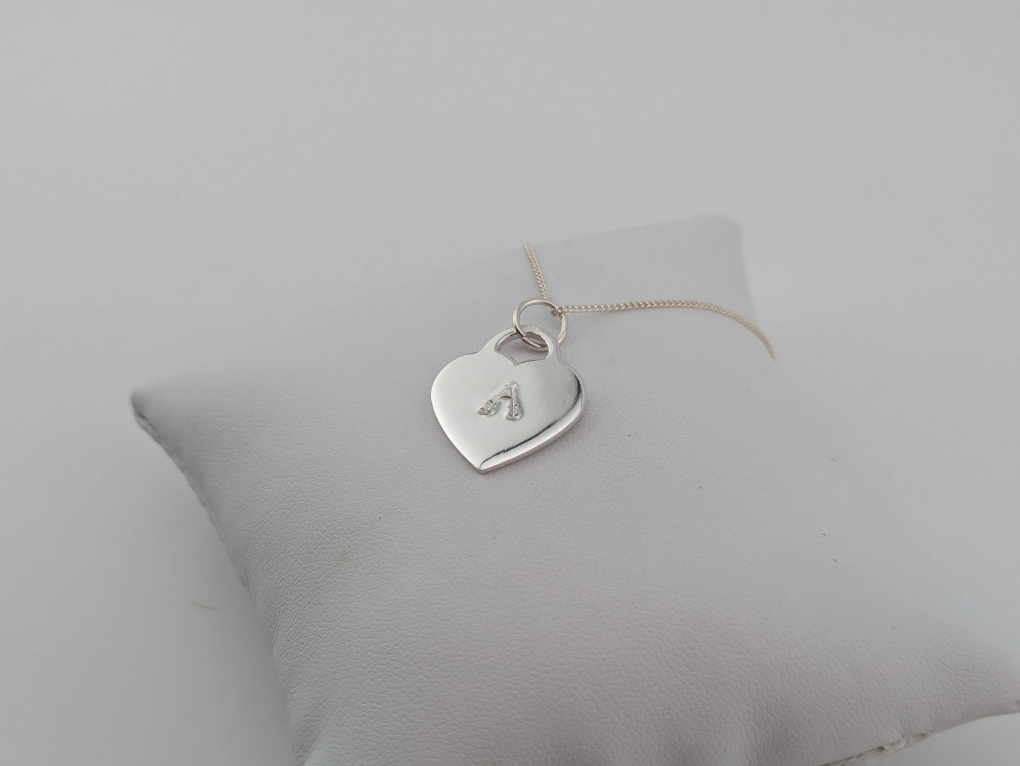 Heart Shaped Initial Pendant