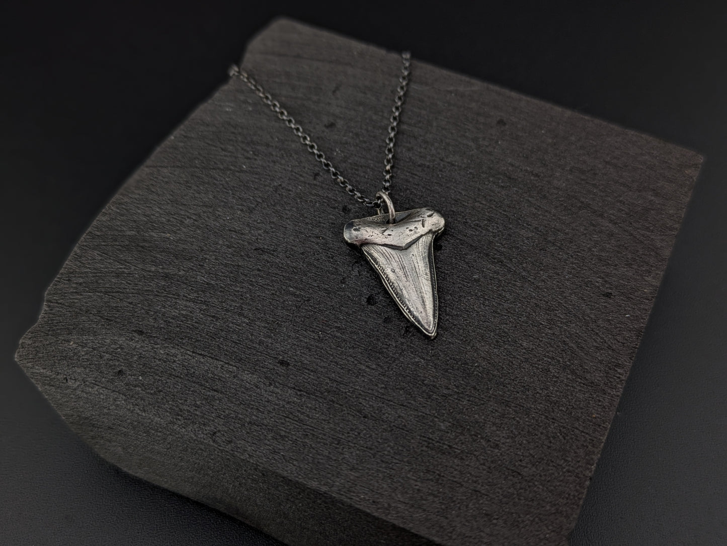 Sterling Silver Shark Tooth Pendant