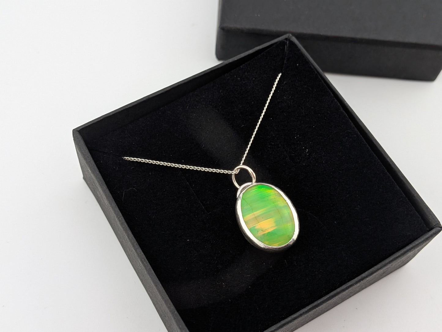 Juicy Green Bello Opal Pendant