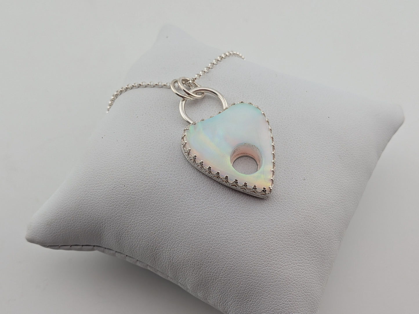 Aurora Opal Planchette Pendant