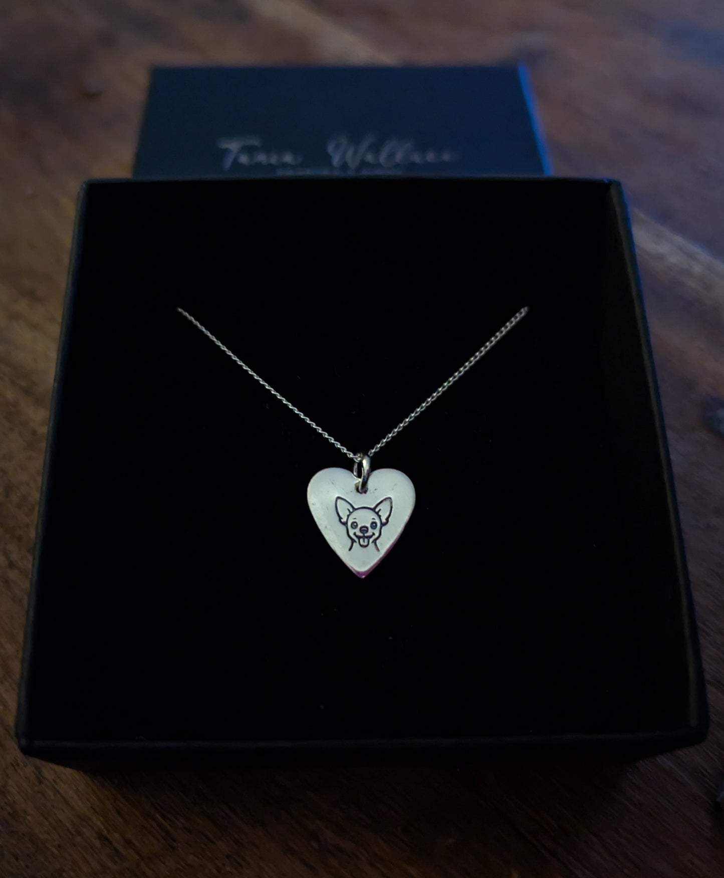 Chihuahua Heart Necklace