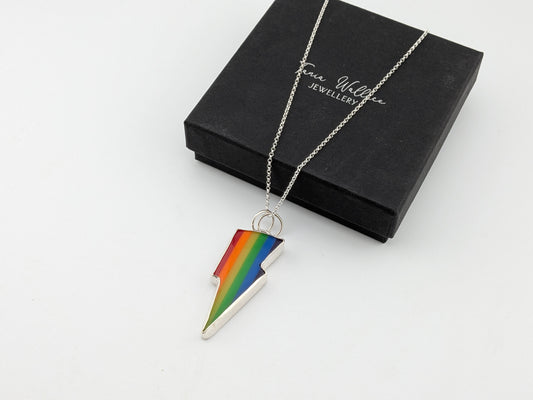 Rainbow Bolt Pendant