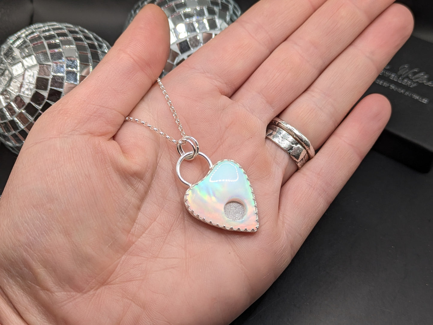 Aurora Opal Planchette Pendant