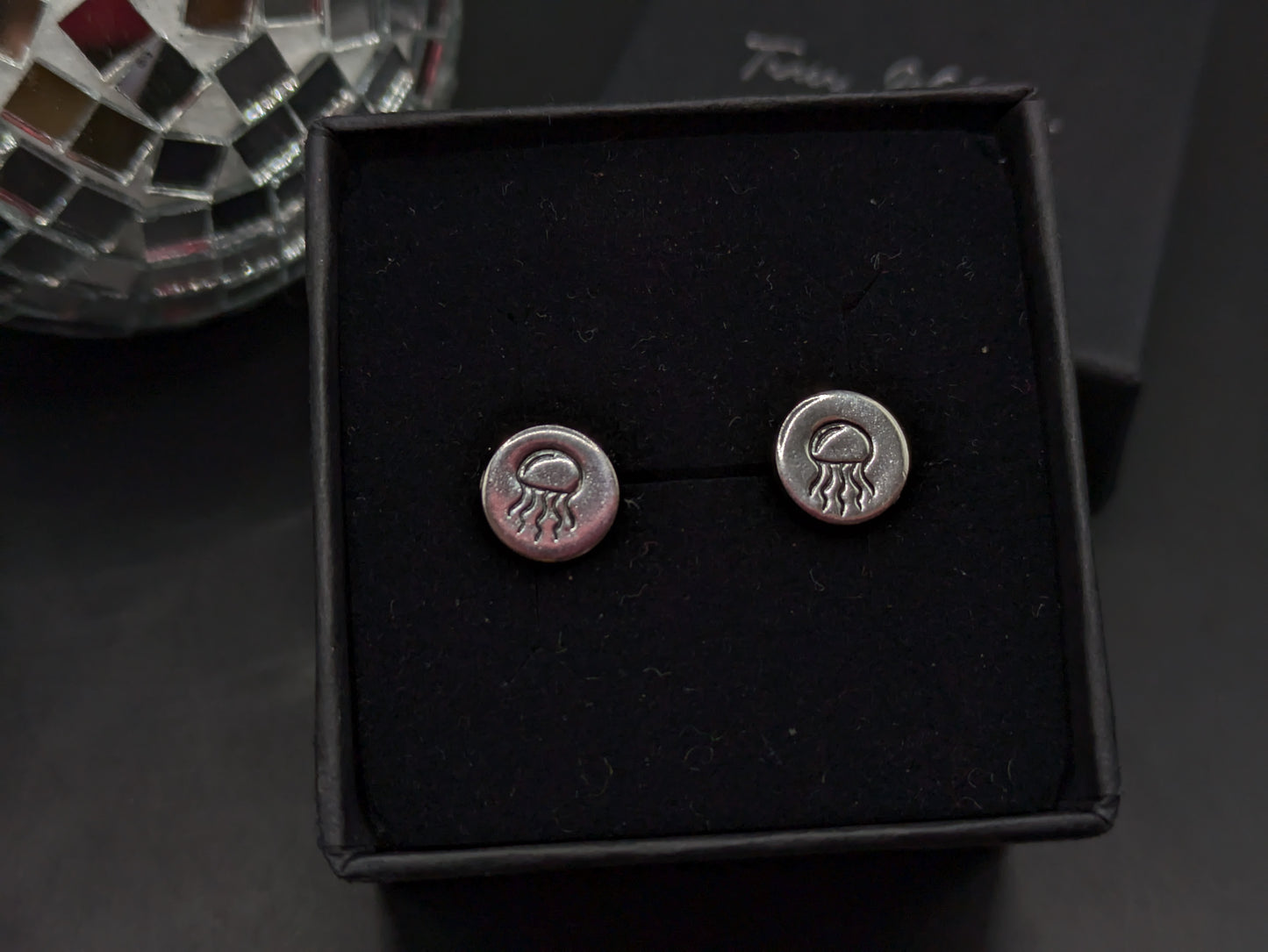 Jellyfish Silver Studs