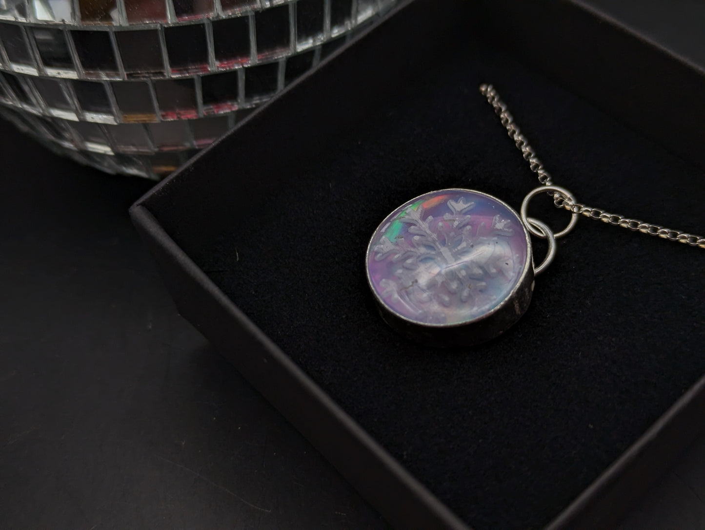 Aurora Opal Snowflake Pendant