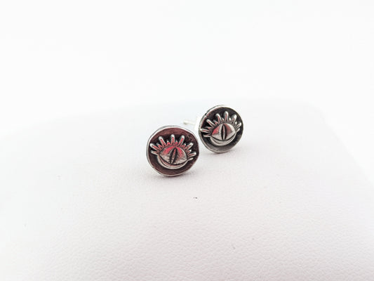 Sterling silver eye studs