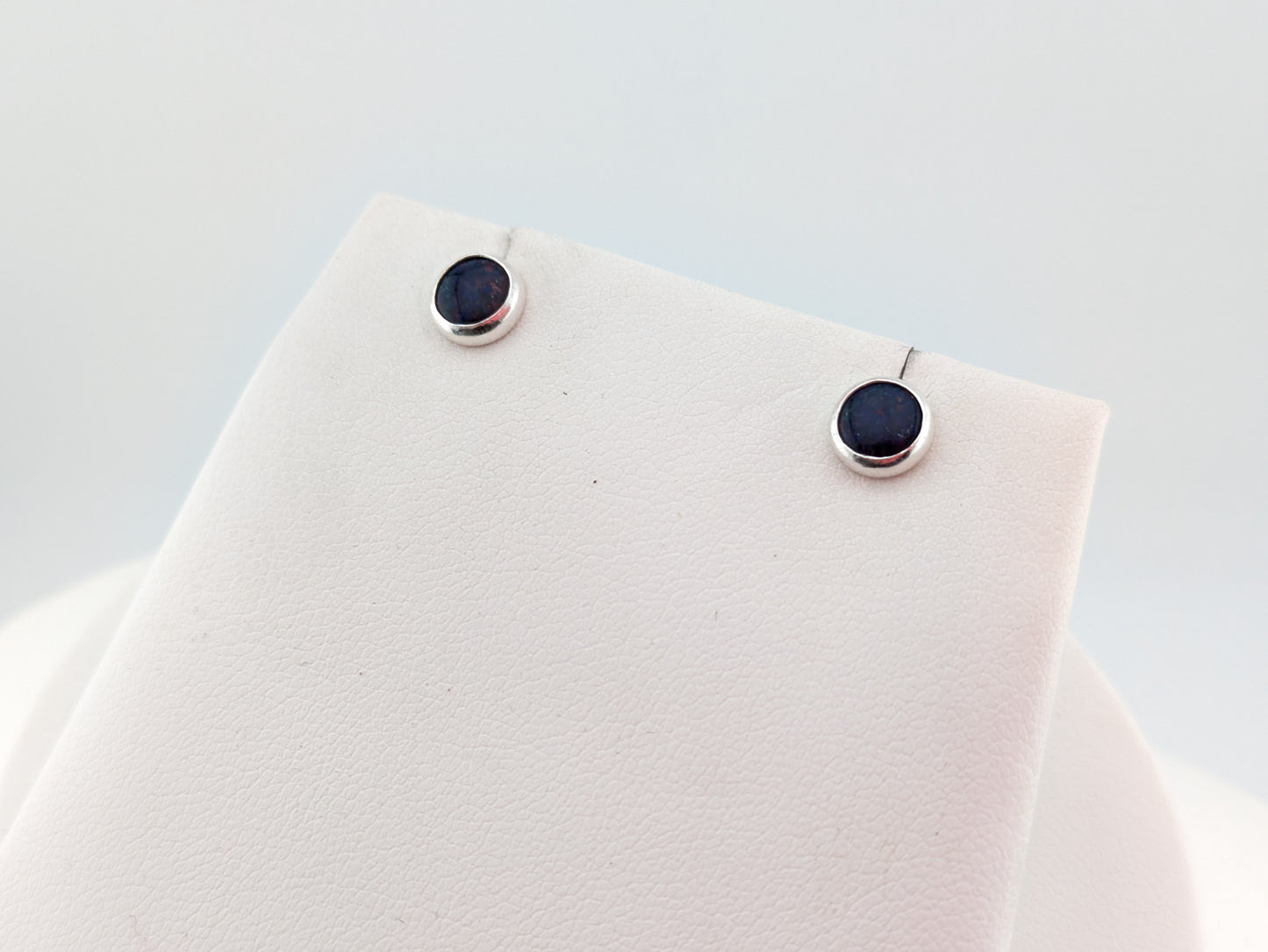 Midnight Colour Lab Opal Sterling Silver Studs