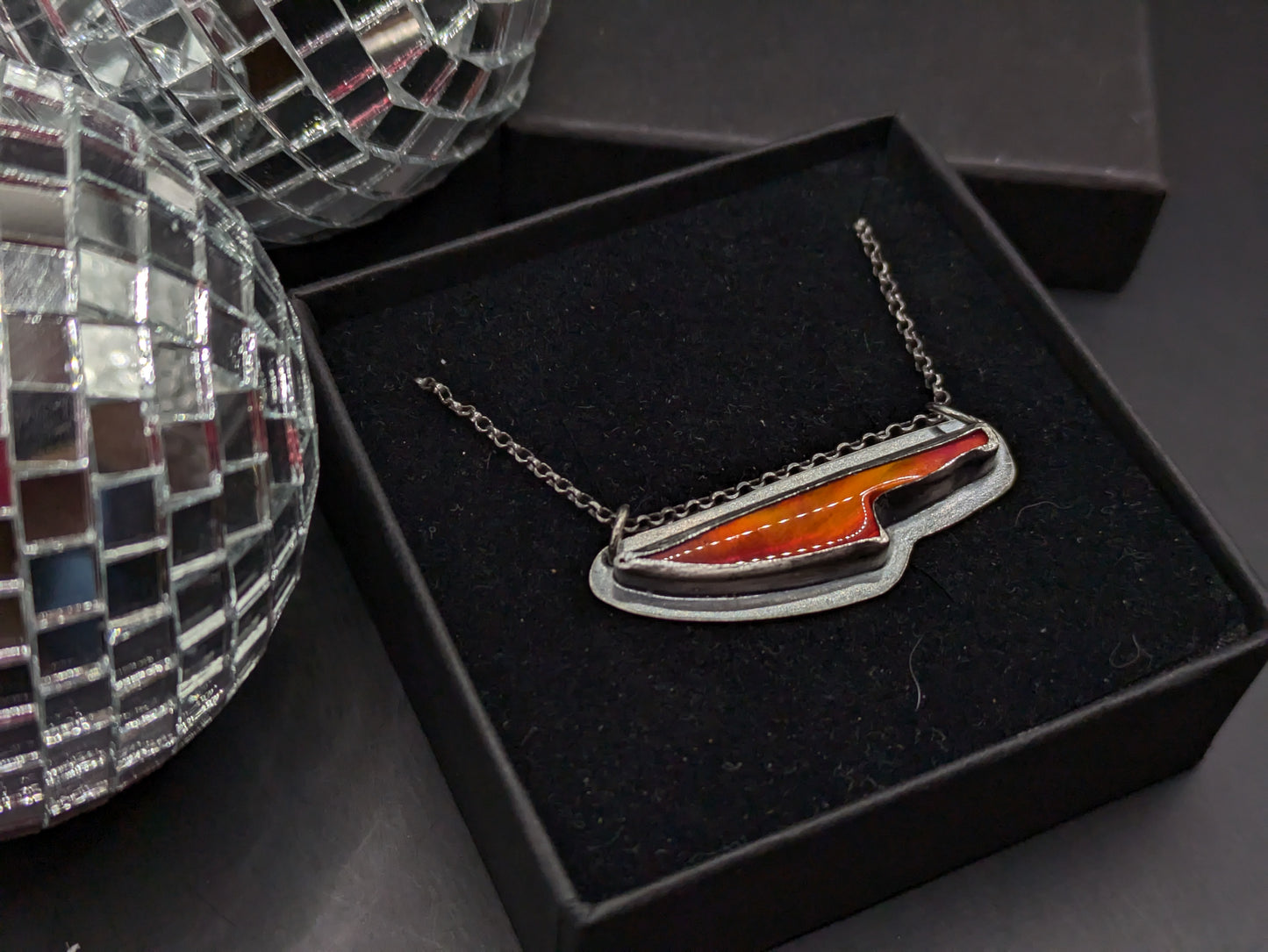 Aurora Opal Dagger Necklace