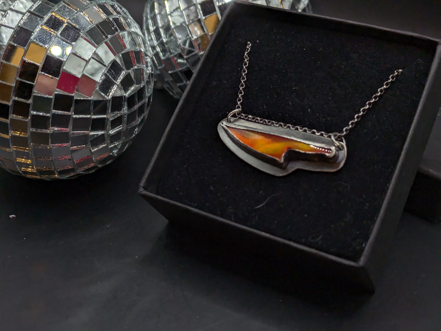 Aurora Opal Dagger Necklace