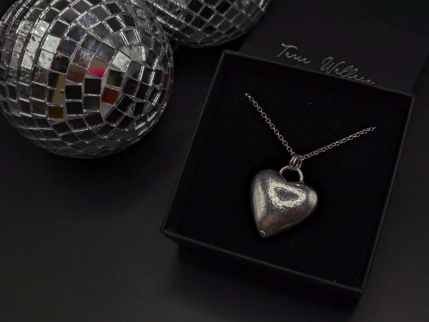 Large Sand Cast Heart Pendant