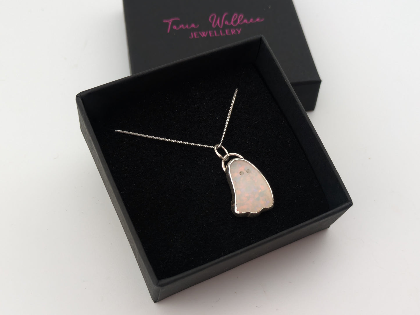 Glitter Opal Ghost Pendant