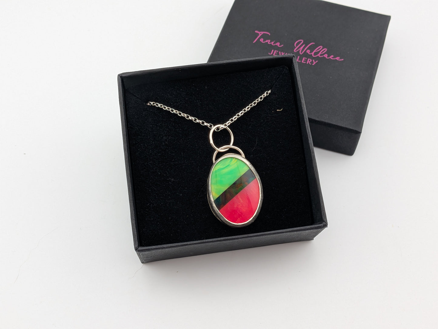 Neon Synthetic Opal Pendant